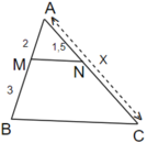 Bài tập: Định lí Ta-lét trong tam giác | Lý thuyết và Bài tập Toán 8 có đáp án