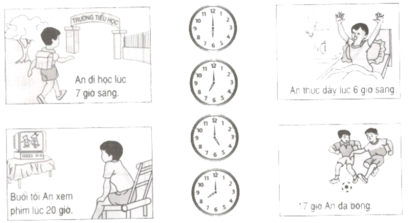 Bài 75 : Thực hành xem đồng hồ | Vở bài tập Toán lớp 2