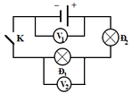 Cách vẽ sơ đồ mạch điện có Vôn kế hay, chi tiết | Vật Lí lớp 7