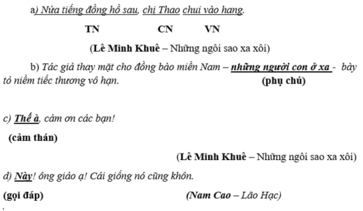 Ôn tập phần Tiếng Việt: Thành phần câu | Ôn thi vào lớp 10 môn Ngữ Văn